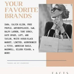 5lb women's reseller mystery box 8-15 items each, brand names you love!